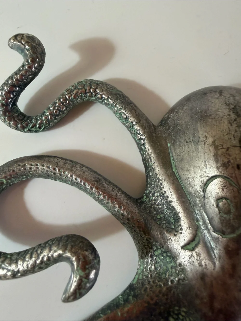 Original Anthropologie Octopus Wall Hook in heavy metal made in India from 2012